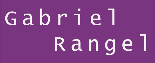 Personal nameplate reading Gabriel Rangel